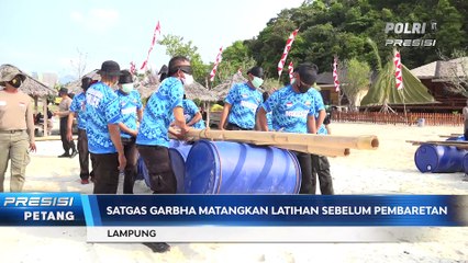 Pasukan Garuda Bhayangkara Berlatih Kekompakan Jelang Pembaretan