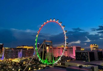 Dubai'de dünyanın en büyük dönme dolabının inşası tamamlandı