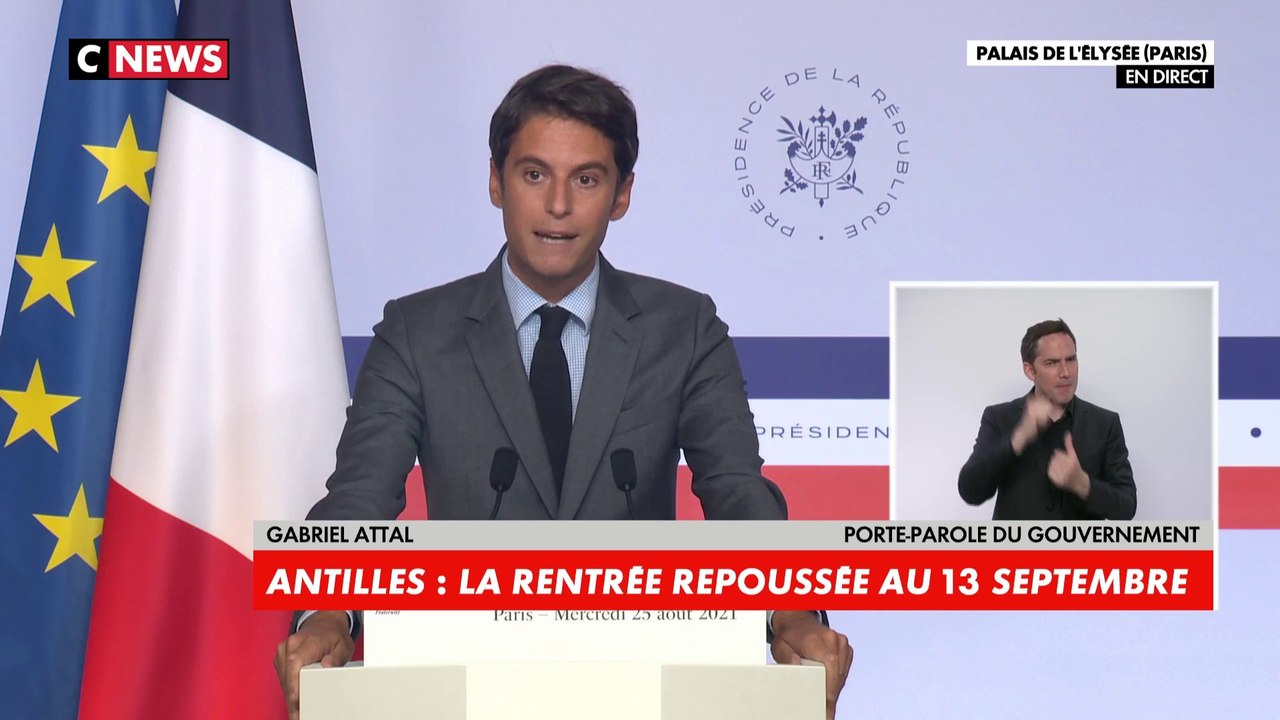 Gabriel Attal : «Nous avons fixé quatre échelons d’alerte et cette rentrée se fera au deuxième niveau»