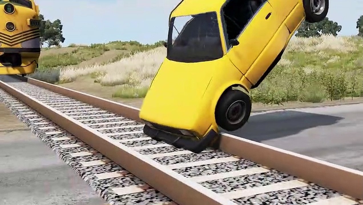 Cars vs Rails #2 – BeamNG.Drive
