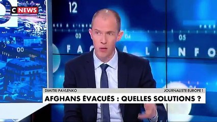 Extrait de l'émission de CNews "Face à l'info" du mardi 24 août - Dimitri Pavlenko évoque la question de l’accueil de l'élite afghane «qui rêve de l’Occident», une «immense question»