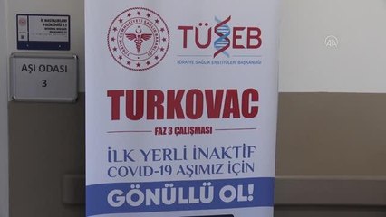 "TURKOVAC" aşısı, faz 3 çalışması kapsamında Kayseri'de gönüllülere uygulanmaya başlandı