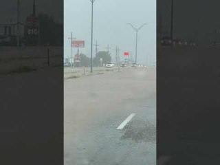Sudden Microburst Fills Streets With Flowing Water