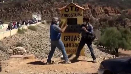Enfrentamientos por el uso del agua de La Angostura, en Bolivia