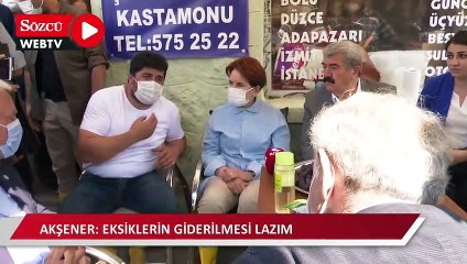 Meral Akşener afet bölgesinde