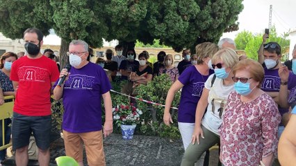 Lectura dels noms dels 76 represaliats de la fossa 21 de Paterna