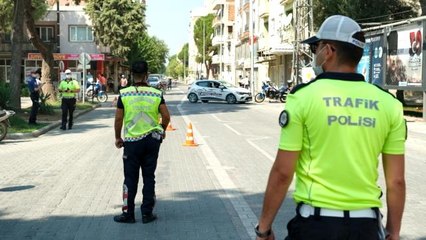 Manisa'da jandarma ve emniyetten ortak trafik denetimi