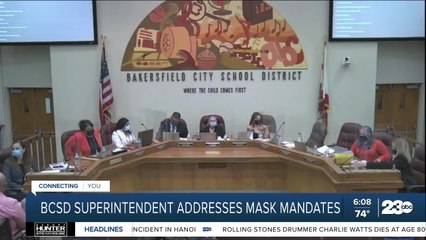 Bakersfield City School District responds to concerns over mask mandate