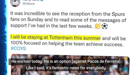 'It's finished' - Nuno's delight as Kane ends transfer saga