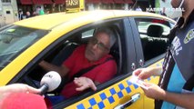 Taksim'de kısa mesafe almayan ve müşteri seçen taksicilere ceza kesildi