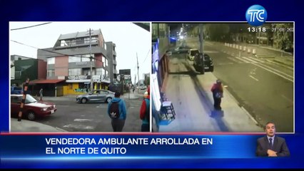 Vendedora ambulante es atropellada en el norte de Quito