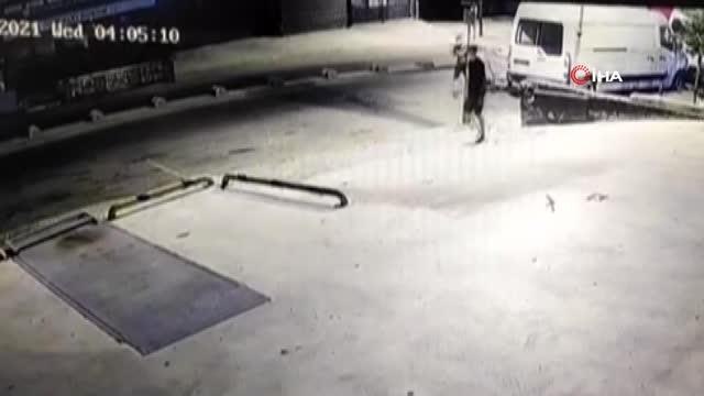 Ataşehir'de pes dedirten hırsızlık : Rögar kapağını böyle çaldılar