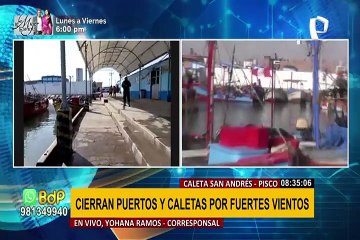 Pisco: Así amanecen los puertos y caletas por fuertes vientos