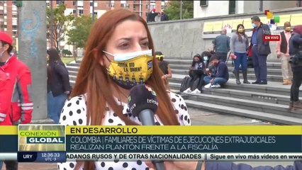 Conexión Global 25-08: Familiares de víctimas por ejecución en Colombia realizan plantón