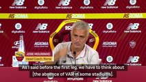 Teams must adapt with no VAR for Europa Conference League - Mourinho