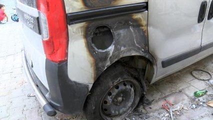 SULTANGAZİ'DE BAŞKASIYLA EVLENDİRİLMEK İSTENEN SEVDİĞİ KADININ BABASININ OTOMOBİLİNİ YAKTI