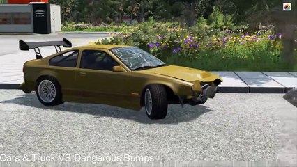 Truck & Cars  VS  Dangerous Bumps