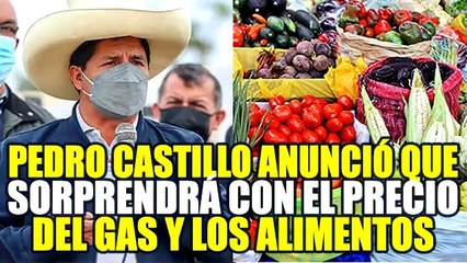 PEDRO CASTILLO SOBRE EL MONOPOLIO Y LOS PRECIOS: “HABRÁN SORPRESAS CON EL GAS Y ALIMENTOS”