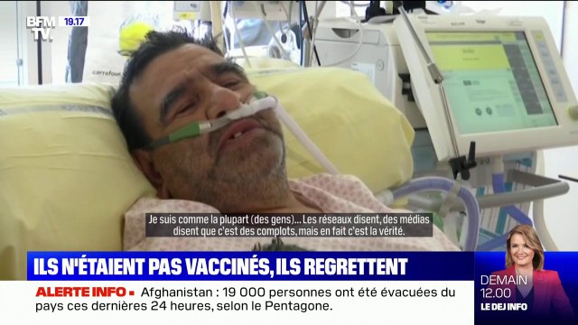 Sesto, patient Covid en réanimation: J'étais contre tout ce qui était vaccination comme ça, mais j'ai fait volteface, ne vous en faites pas