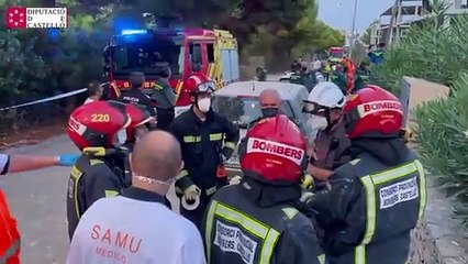 Derrumbe en un edificio turístico de Peñíscola