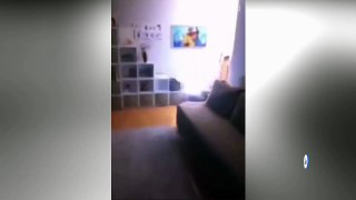 an orb of white light walking around the house