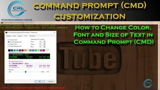 How to Change Color, Font and Size of Text in Command Prompt (CMD)