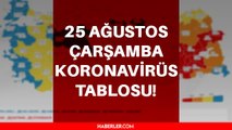 Son dakika... 25 Ağustos Koronavirüs tablosu vaka sayısı açıklanıyor - Son Dakika corona virüs vefat sayısı ve vaka sayısı kaç?