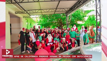 Apae de Califórnia promove semana da pessoa com deficiência