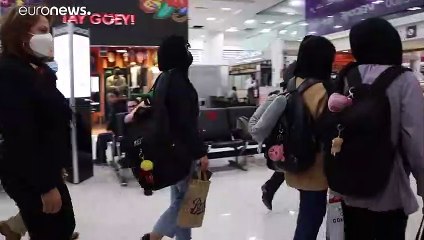 فيديو: خمسة أعضاء من فريق نسائي أفغاني لتطوير الروبوتات يصلنّ إلى المكسيك