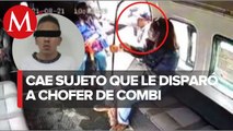 Detienen a hombre que disparó a chofer en Edomex