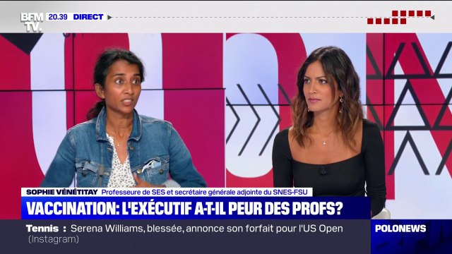 Sophie Vénétitay (SNES-FSU) sur le Covid-19: Il y a une très forte adhésion au vaccin chez les enseignants