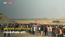 İsrail ordusundan Gazze sınırındaki gösteriye gerçek mermiyle müdahale