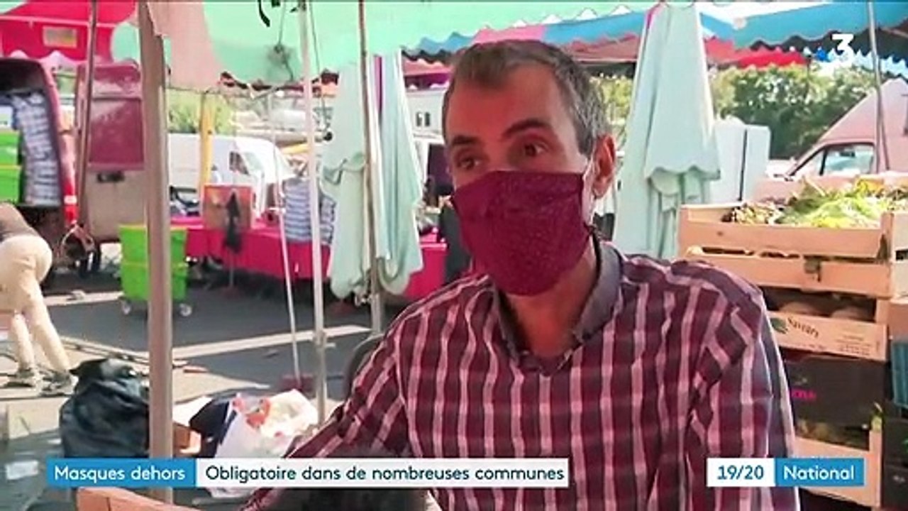 Covid-19 : le masque obligatoire en extérieur dans de plus en plus de départements