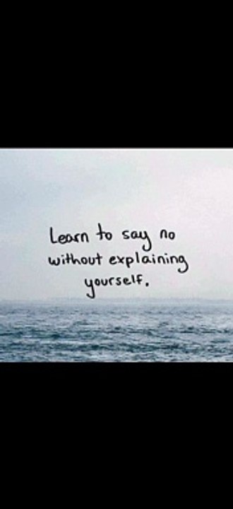 | Worth Watching | Learn To Say No | Inspirational