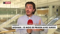 Le réfugié afghan condamné à dix mois de prison avec sursis