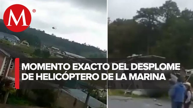 En segundos, así cayó el helicóptero donde iba el secretario de Gobierno de Veracruz