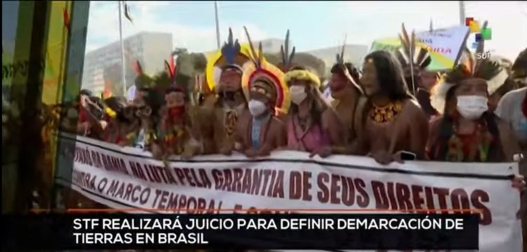 teleSUR Noticias 17:30 25-08: Brasil: Juicio para demarcación de tierras a pueblos indígenas