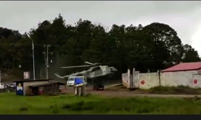 ext-México: video muestra cuando se desploma helicóptero donde viajaba secretario de Gobierno-250821