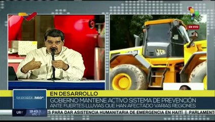 Gobierno de Venezuela mantiene activo el sistema de prevención ante fuertes lluvias