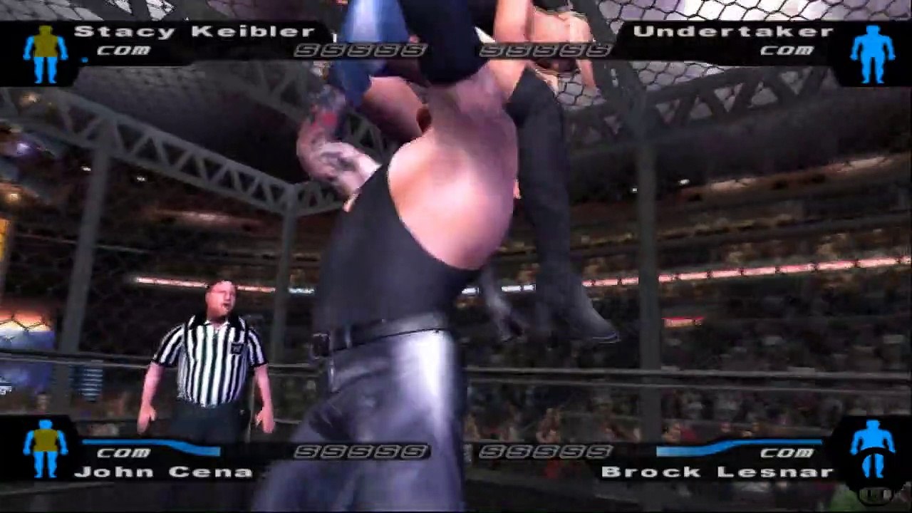 Here Comes the Pain Stacy Keibler vs Undertaker vs John Cena vs Brock Lesnar