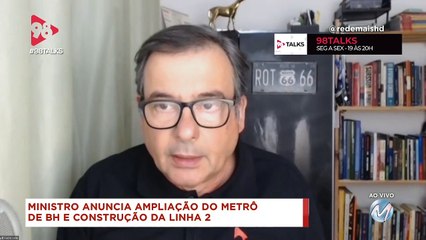 98 Talks | Metrô de BH recebe investimentos de R$ 3,2 bi