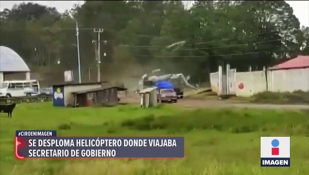 Se desploma helicóptero de la Marina en Hidalgo