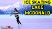 'Glacier National Park: Phenomenal Ice Skating Performance on Frozen Lake McDonald '