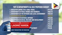Proposed 2022 budget ng DOH, aabot sa P242-B; DOH, ikaapat sa mga ahensyang may pinakamalaking bahagi sa 2022 national budget