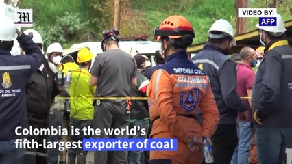Scene near illegal Colombian coal mine where 12 died in an explosion