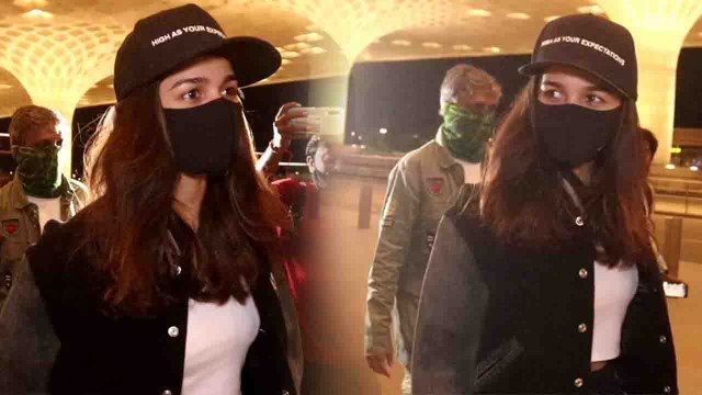 Bollywood Actress Alia Bhatt Spotted at Mumbai Airport | FilmiBeat