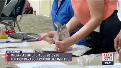 Inicia recuento de votos para gobernador de Campeche