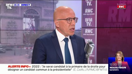 Éric Ciotti sur 2022: "S'il y a deux candidats à droite, ce n'est même pas la peine d'y aller"