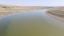 ŞANLIURFA - Hacı Hıdır Barajı'nın doluluk oranı sıcaklık ve yağış azlığı nedeniyle düştü