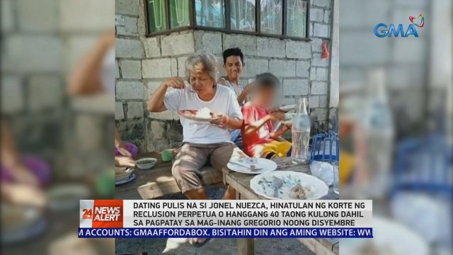 Dating pulis na si Jonel Nuezca, hinatulan ng korte ng Reclusion Perpetua o hanggang 40 taong kulong dahil sa pagpatay sa mag-inang Gregorio noong Disyembre | 24 Oras News Alert